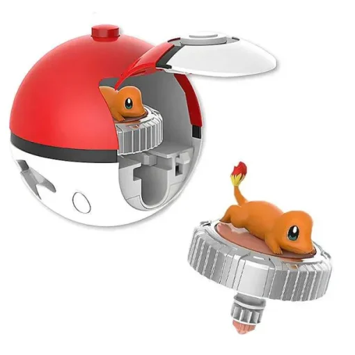Pkm.store Pokeball & Pokebälle-Pokemon Ball Spinning Spielzeug Pokeball Mit Figur