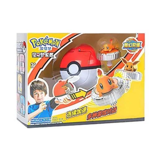 Pkm.store Pokeball & Pokebälle-Pokemon Ball Spinning Spielzeug Pokeball Mit Figur