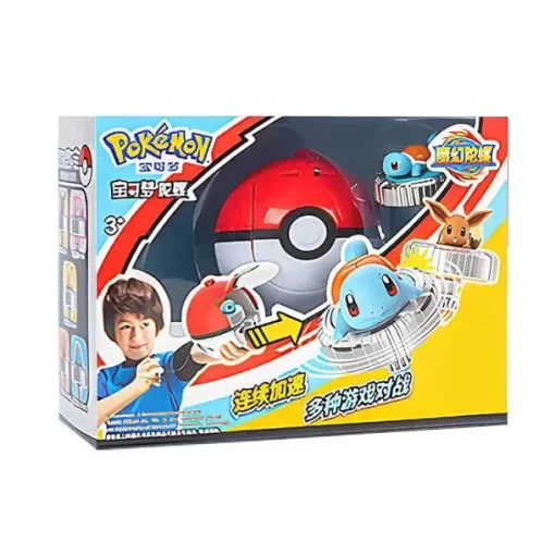 Pkm.store Pokeball & Pokebälle-Pokemon Ball Spinning Spielzeug Pokeball Mit Figur