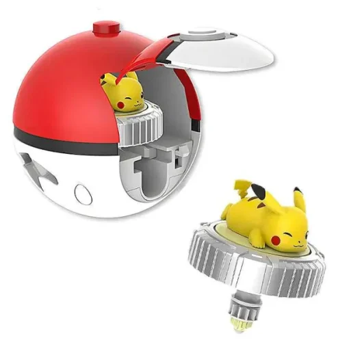 Pkm.store Pokeball & Pokebälle-Pokemon Ball Spinning Spielzeug Pokeball Mit Figur