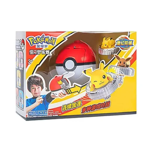 Pkm.store Pokeball & Pokebälle-Pokemon Ball Spinning Spielzeug Pokeball Mit Figur