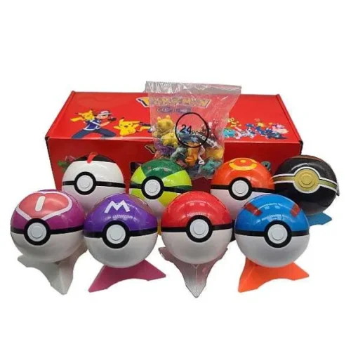 Pkm.store Pokeball & Pokebälle-Pokemon Balle Mit Figuren - Verschiedene Boxen