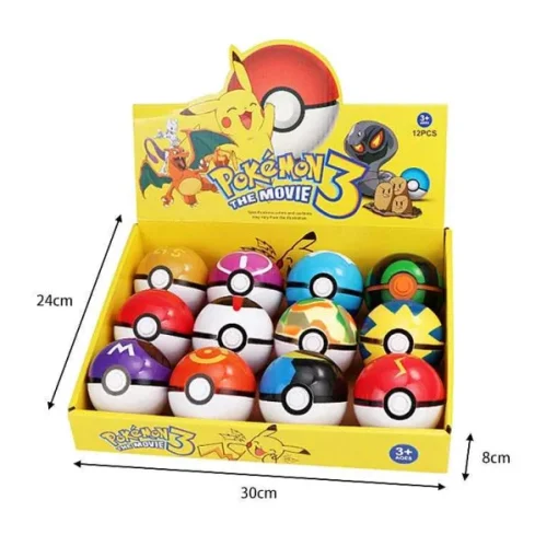 Pkm.store Pokeball & Pokebälle-Pokemon Balle Mit Figuren - Verschiedene Boxen