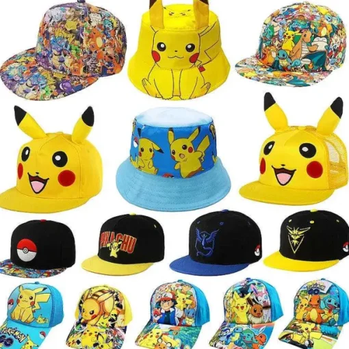 Pkm.store Pokemon Mützen & Caps-Pokemon Baseball Mützen In Vielen Pikachu Motiven
