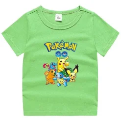 Pkm.store Sommer-Pokemon Baumwolle T-Shirt Fur Kinder - Viele Motive Und Farben