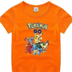 Pkm.store Sommer-Pokemon Baumwolle T-Shirt Fur Kinder - Viele Motive Und Farben