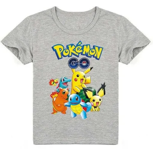 Pkm.store Sommer-Pokemon Baumwolle T-Shirt Fur Kinder - Viele Motive Und Farben
