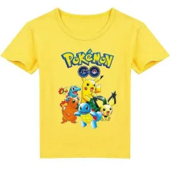 Pkm.store Sommer-Pokemon Baumwolle T-Shirt Fur Kinder - Viele Motive Und Farben