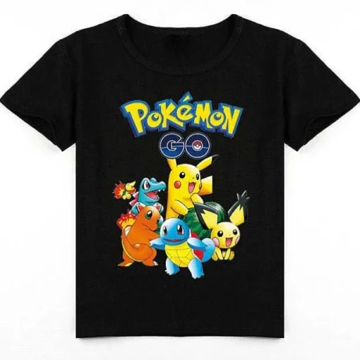 Pkm.store Sommer-Pokemon Baumwolle T-Shirt Fur Kinder - Viele Motive Und Farben