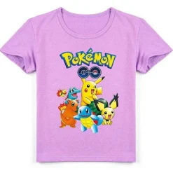 Pkm.store Sommer-Pokemon Baumwolle T-Shirt Fur Kinder - Viele Motive Und Farben