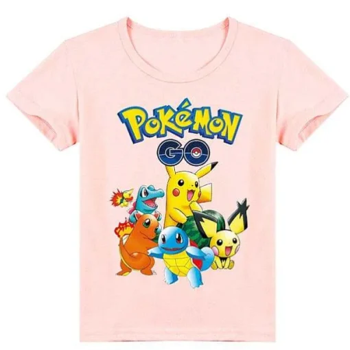 Pkm.store Sommer-Pokemon Baumwolle T-Shirt Fur Kinder - Viele Motive Und Farben