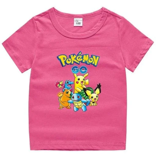 Pkm.store Sommer-Pokemon Baumwolle T-Shirt Fur Kinder - Viele Motive Und Farben
