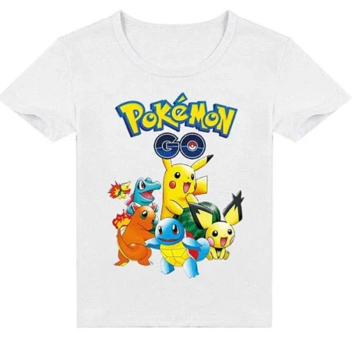 Pkm.store Sommer-Pokemon Baumwolle T-Shirt Fur Kinder - Viele Motive Und Farben