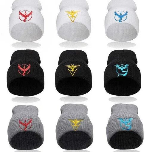 Pkm.store Herbst & Winter-Pokemon Beanie Mutze Herbst / Winter Mit Pikachu Motiv Verschiedene Farben