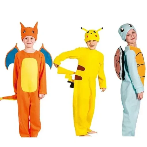 Pkm.store Herbst & Winter-Pokemon Cosplay Pyjama Pikachu, Schiggy Oder Glurak
