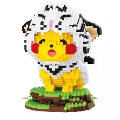 Pkm.store Pokemon Bausteine-Pokemon 3D Bausatz Pikachu Im Tigerkostum