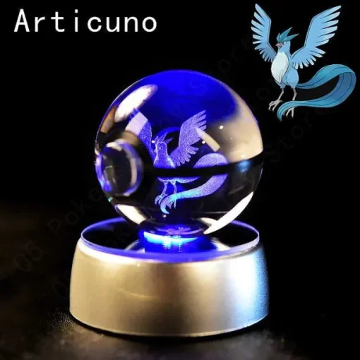 Pkm.store Pokeball & Pokebälle-Pokemon 3D Krystal Ball Pikachu Gengar Mew Mewtwo Etc.