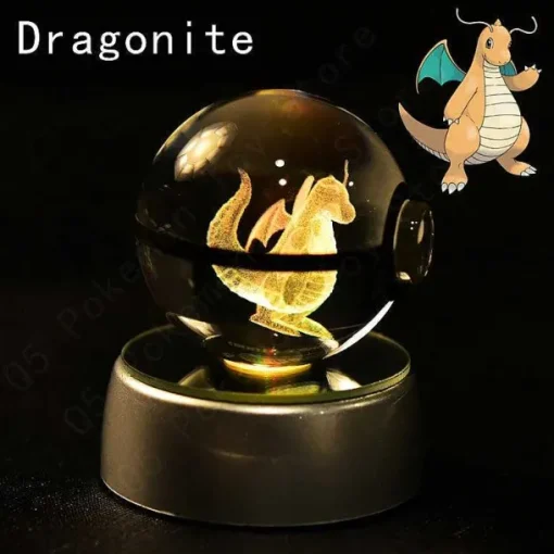 Pkm.store Sonstiges Merchandise-Pokemon 3D Krystal Ball Pikachu Gengar Mew Mewtwo Etc.