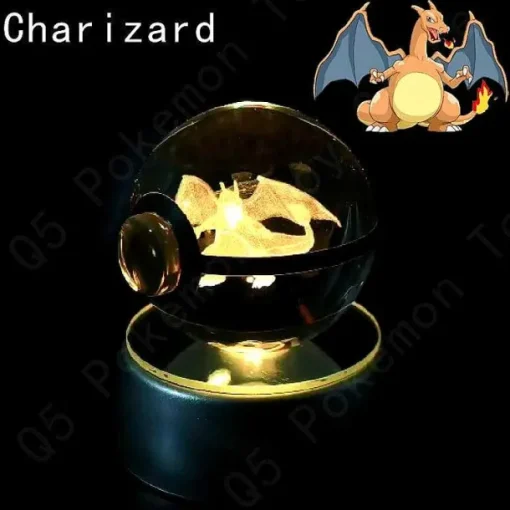 Pkm.store Sonstiges Merchandise-Pokemon 3D Krystal Ball Pikachu Gengar Mew Mewtwo Etc.