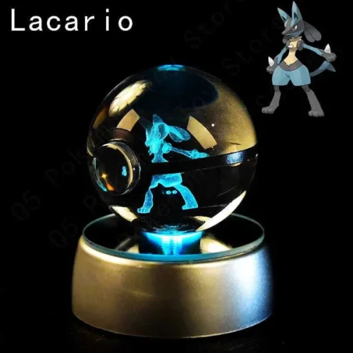 Pkm.store Sonstiges Merchandise-Pokemon 3D Krystal Ball Pikachu Gengar Mew Mewtwo Etc.