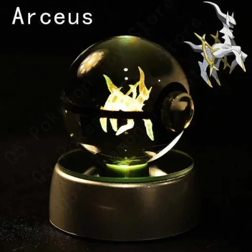 Pkm.store Sonstiges Merchandise-Pokemon 3D Krystal Ball Pikachu Gengar Mew Mewtwo Etc.