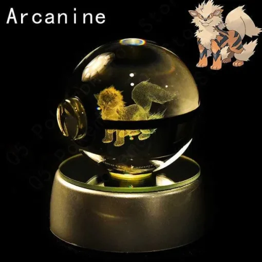 Pkm.store Sonstiges Merchandise-Pokemon 3D Krystal Ball Pikachu Gengar Mew Mewtwo Etc.