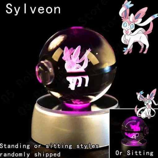 Pkm.store Sonstiges Merchandise-Pokemon 3D Krystal Ball Pikachu Gengar Mew Mewtwo Etc.