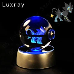 Pkm.store Sonstiges Merchandise-Pokemon 3D Krystal Ball Pikachu Gengar Mew Mewtwo Etc.
