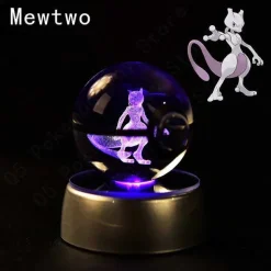 Pkm.store Sonstiges Merchandise-Pokemon 3D Krystal Ball Pikachu Gengar Mew Mewtwo Etc.