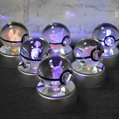 Pkm.store Sonstiges Merchandise-Pokemon 3D Krystal Ball Pikachu Gengar Mew Mewtwo Etc.