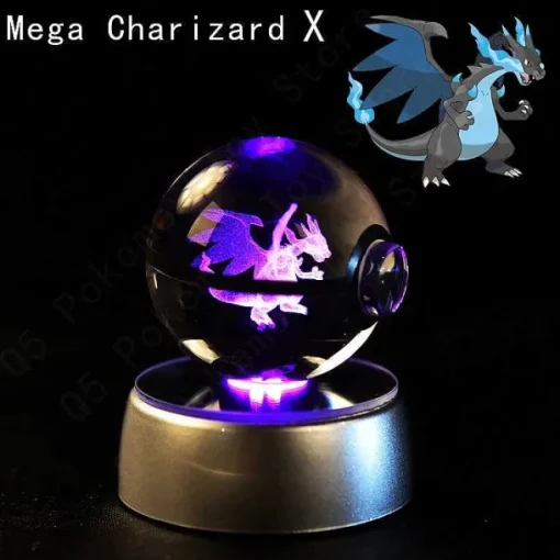Pkm.store Sonstiges Merchandise-Pokemon 3D Krystal Ball Pikachu Gengar Mew Mewtwo Etc.
