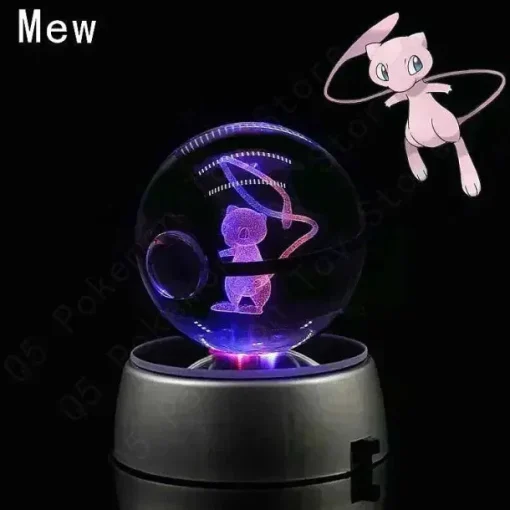 Pkm.store Sonstiges Merchandise-Pokemon 3D Krystal Ball Pikachu Gengar Mew Mewtwo Etc.