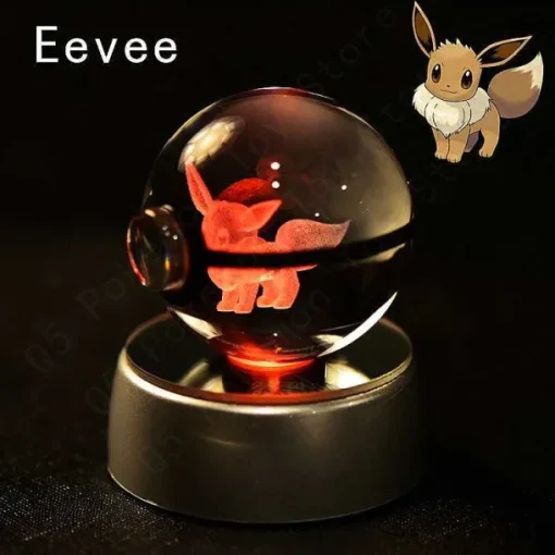 Pkm.store Sonstiges Merchandise-Pokemon 3D Krystal Ball Pikachu Gengar Mew Mewtwo Etc.