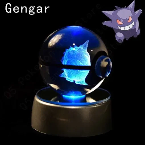 Pkm.store Sonstiges Merchandise-Pokemon 3D Krystal Ball Pikachu Gengar Mew Mewtwo Etc.