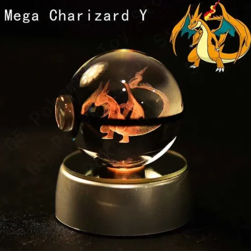 Pkm.store Sonstiges Merchandise-Pokemon 3D Krystal Ball Pikachu Gengar Mew Mewtwo Etc.