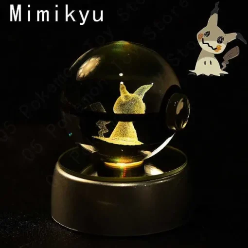 Pkm.store Sonstiges Merchandise-Pokemon 3D Krystal Ball Pikachu Gengar Mew Mewtwo Etc.