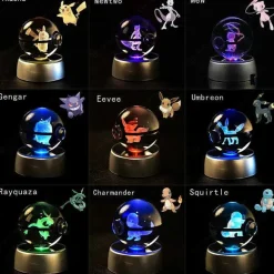 Pkm.store Sonstiges Merchandise-Pokemon 3D Krystal Ball Pikachu Gengar Mew Mewtwo Etc.