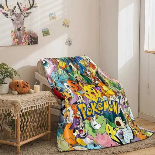Pkm.store Sonstiges Merchandise-Pokemon Decke In Vielen Motiven (Pikachu, Evoli Etc.)