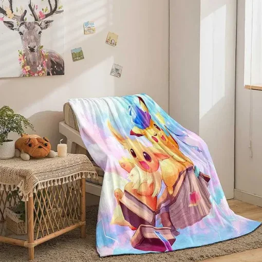 Pkm.store Sonstiges Merchandise-Pokemon Decke In Vielen Motiven (Pikachu, Evoli Etc.)