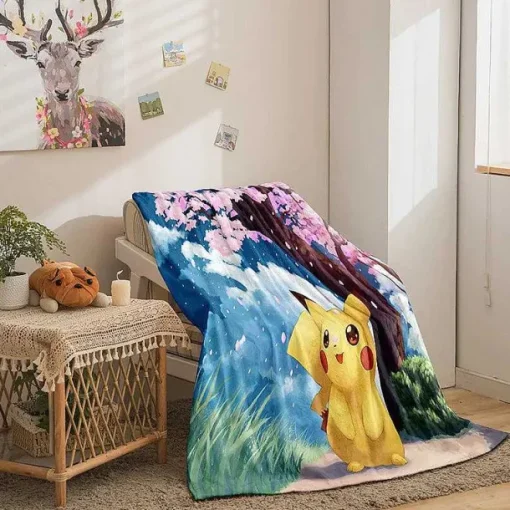 Pkm.store Sonstiges Merchandise-Pokemon Decke In Vielen Motiven (Pikachu, Evoli Etc.)