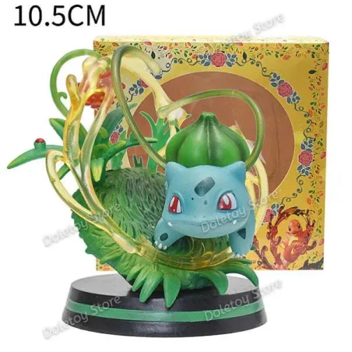 Pkm.store Pokemon Figuren-Pokemon Dekorative Sammelfiguren Charmander Squirtle Bulbasaur Chikorita Ivysaur Cyndaquil Vulpix