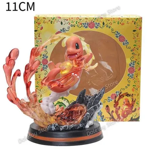 Pkm.store Pokemon Figuren-Pokemon Dekorative Sammelfiguren Charmander Squirtle Bulbasaur Chikorita Ivysaur Cyndaquil Vulpix