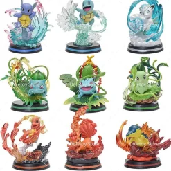 Pkm.store Pokemon Figuren-Pokemon Dekorative Sammelfiguren Charmander Squirtle Bulbasaur Chikorita Ivysaur Cyndaquil Vulpix