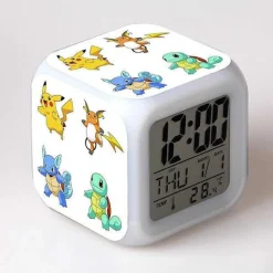 Pkm.store Uhren Und Wecker-Pokemon Digital Wecker / Uhr - 7 Farben (19 Verschiedene Motive)