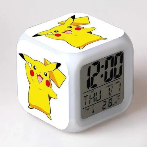 Pkm.store Uhren Und Wecker-Pokemon Digital Wecker / Uhr - 7 Farben (19 Verschiedene Motive)