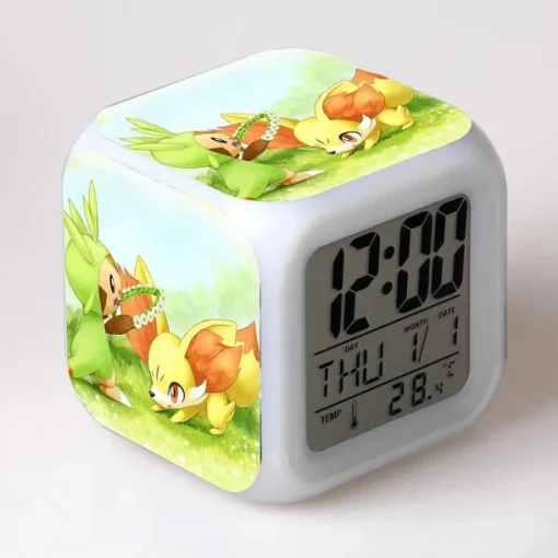 Pkm.store Uhren Und Wecker-Pokemon Digital Wecker / Uhr - 7 Farben (19 Verschiedene Motive)