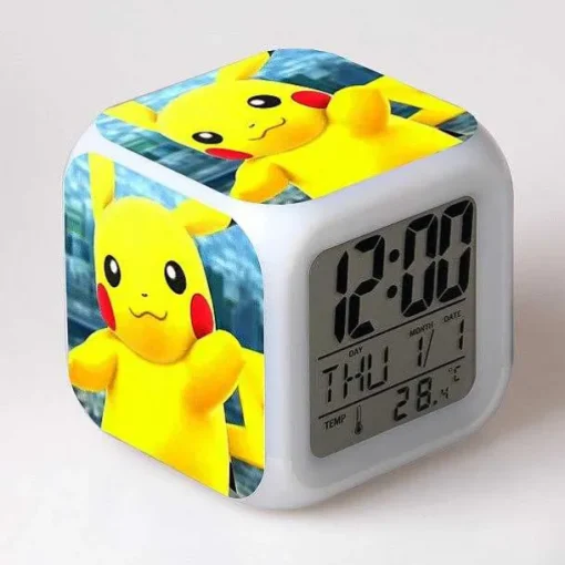 Pkm.store Uhren Und Wecker-Pokemon Digital Wecker / Uhr - 7 Farben (19 Verschiedene Motive)