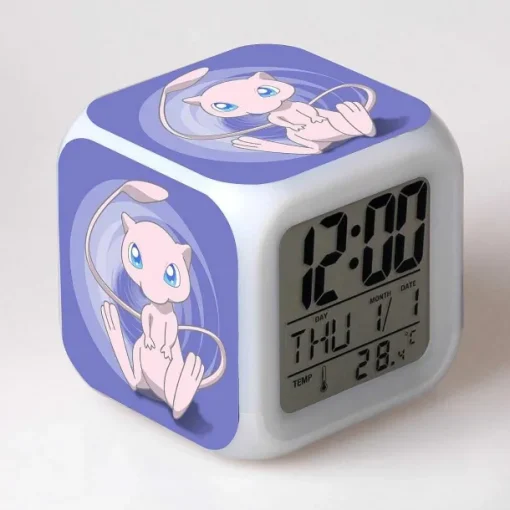 Pkm.store Uhren Und Wecker-Pokemon Digital Wecker / Uhr - 7 Farben (19 Verschiedene Motive)
