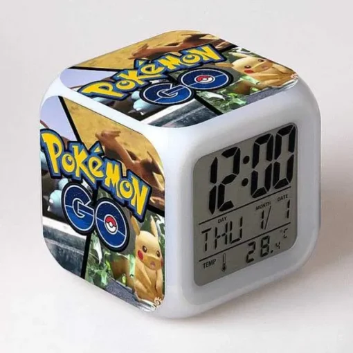 Pkm.store Uhren Und Wecker-Pokemon Digital Wecker / Uhr - 7 Farben (19 Verschiedene Motive)
