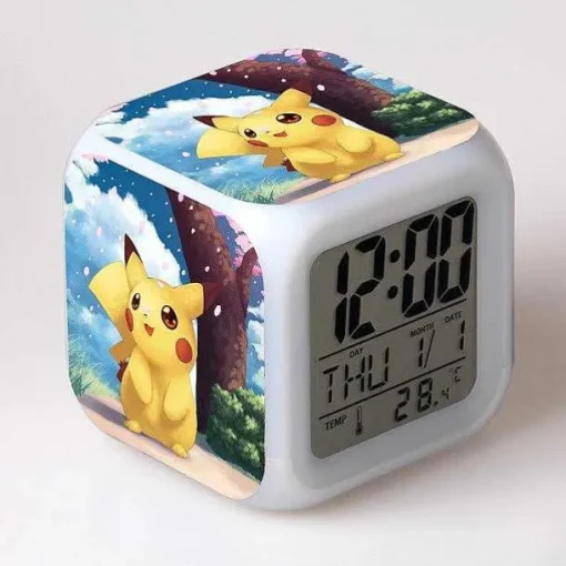 Pkm.store Uhren Und Wecker-Pokemon Digital Wecker / Uhr - 7 Farben (19 Verschiedene Motive)